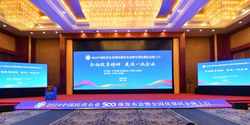 荣登中国民营企业500强！